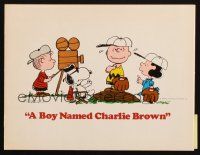 7y278 BOY NAMED CHARLIE BROWN souvenir program book '70 Charles Schulz Snoopy & Peanuts baseball art