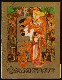 7y279 CAMELOT souvenir program book '67 Richard Harris as King Arthur, Redgrave as Guenevere!