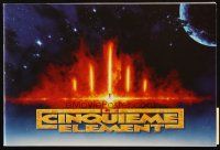 7y349 FIFTH ELEMENT French souvenir program book '97 Willis, Jovovich, Luc Besson, different!