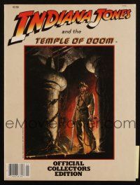 7y172 INDIANA JONES & THE TEMPLE OF DOOM collector's edition magazine '84 art of Ford by Wolfe!