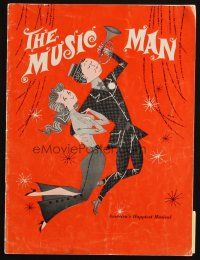 7y301 MUSIC MAN stage play souvenir program book '57 America's happiest musical!