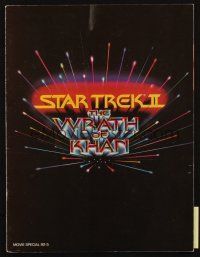 7y316 STAR TREK II souvenir program book '82 The Wrath of Khan, Leonard Nimoy, William Shatner