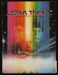 7y315 STAR TREK souvenir program book '79 cool art of William Shatner & Leonard Nimoy by Bob Peak!