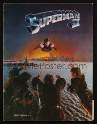 7y319 SUPERMAN II souvenir program book '81 Christopher Reeve, Terence Stamp, Kidder, Gene Hackman!