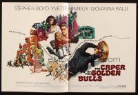 7y458 CAPER OF THE GOLDEN BULLS trade ad '67 Stephen Boyd & Yvette Mimieux, different images!