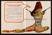 7y459 CASINO ROYALE trade ad '67 James Bond spoof, sexy psychedelic art by Robert McGinnis!