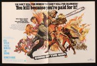 7y461 DARK OF THE SUN trade ad '68 artwork of Rod Taylor facing down mercenary with chainsaw!