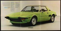7y209 FIAT X1/9 automobile promo brochure '73 cool images & info of the Italian sports car!