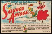 7y476 SALUDOS AMIGOS trade ad '43 Disney's Donald Duck & Joe Carioca in Brazil!
