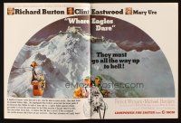 7y482 WHERE EAGLES DARE trade ad '68 Clint Eastwood, Richard Burton, Mary Ure, World War II!