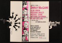 7y485 WOMAN TIMES SEVEN die-cut trade ad '67 sexy Shirley MacLaine is naughty as a lace nightgown!