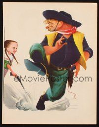 7y452 BAD BASCOMB trade ad '46 great Hirschfeld art of Wallace Beery & young Margaret O'Brien!