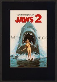 7y469 JAWS 2 trade ad '78 just when you thought it was safe to go back in the water, Lou Feck art!