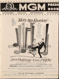 7y511 BELLS ARE RINGING English pressbook '60 Judy Holliday & Dean Martin singing & dancing!
