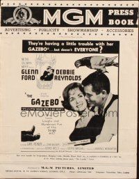 7y523 GAZEBO English pressbook '60 different images of Glenn Ford & Debbie Reynolds!