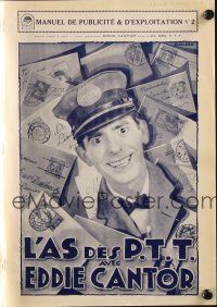 7y499 SPECIAL DELIVERY French pb '27 directed by Fatty Arbuckle, starring Eddie Cantor!