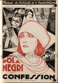 7y503 WOMAN ON TRIAL French pb '27 Pola Negri is dying of tuberculosis, cool different artwork!