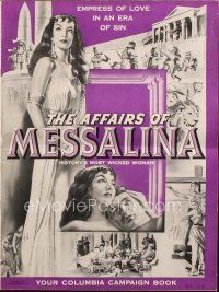7y594 AFFAIRS OF MESSALINA pressbook '53 sexy Maria Felix as history's most wicked woman!