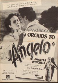 7y603 ANGELO pressbook '51 a Mulatto boy in a white man's world, nothing like it ever before!