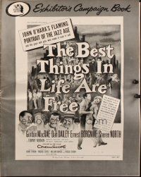 7y618 BEST THINGS IN LIFE ARE FREE pressbook '56 Michael Curtiz, Gordon MacRae, Sheree North