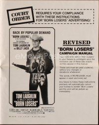7y628 BORN LOSERS pressbook revised R74 Tom Laughlin directs and stars as Billy Jack!