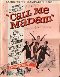7y636 CALL ME MADAM pressbook '53 Ethel Merman, Donald O'Connor & Vera-Ellen, Irving Berlin songs!