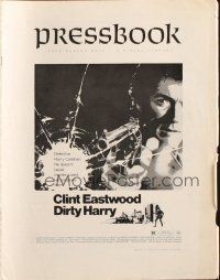 7y666 DIRTY HARRY pressbook '71 Clint Eastwood pointing gun, Don Siegel crime classic!