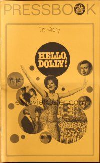 7y736 HELLO DOLLY pressbook '70 Barbra Streisand & Walter Matthau, directed by Gene Kelly!