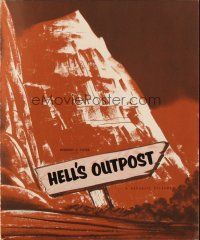 7y737 HELL'S OUTPOST pressbook '55 Rod Cameron!, Joan Leslie, from the Luke Short novel Silver Rock!