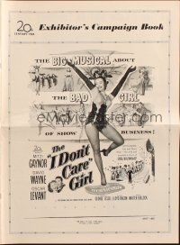 7y756 I DON'T CARE GIRL pressbook '53 great art of sexy showgirl Mitzi Gaynor!
