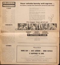 7y770 IT HAPPENED TO JANE pressbook '59 Doris Day, Jack Lemmon, Ernie Kovacs