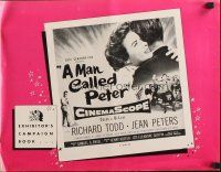 7y815 MAN CALLED PETER pressbook '55 Richard Todd & Jean Peters make your heart sing with joy!