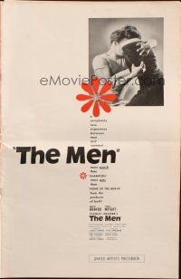 7y833 MEN pressbook '50 very first Marlon Brando, Jack Webb, directed by Fred Zinnemann!