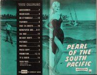 7y866 PEARL OF THE SOUTH PACIFIC pressbook '55 art of sexy Virginia Mayo in sarong, Dennis Morgan
