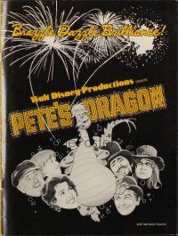 7y869 PETE'S DRAGON pressbook '77 Walt Disney, Helen Reddy, Jim Dale, Mickey Rooney!