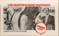 7y878 PRIME CUT pressbook '72 Lee Marvin with machine gun, Gene Hackman with meat cleaver!