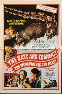 7y889 RATS ARE COMING THE WEREWOLVES ARE HERE pressbook '72 if you don't have the guts, stay away!