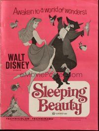 7y926 SLEEPING BEAUTY pressbook R70 Walt Disney cartoon fairy tale fantasy classic!