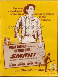 7y927 SMITH pressbook '69 Glenn Ford won a small part of the west & gave it back to the Indians!