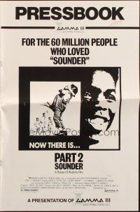 7y933 SOUNDER 2 pressbook '76 Teddy Airhart, African-American sharecropping sequel!