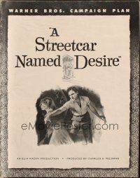 7y942 STREETCAR NAMED DESIRE pressbook '51 Marlon Brando, Vivien Leigh, Elia Kazan classic!