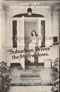 7y943 SUBURBAN WIVES pressbook '72 they're the 9 to 5 widows and their welcome mat is always out!