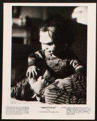 7y177 CHILD'S PLAY presskit w/ 4 stills '88 lots of great images of the creepy killer doll!
