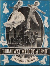 7y166 BROADWAY MELODY OF 1940 Grauman's Chinese press preview '40 Fred Astaire & Eleanor Powell!