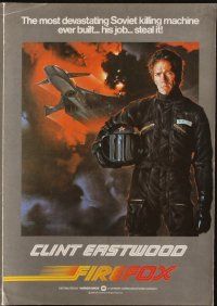 7y408 FIREFOX promo brochure '82 cool Charles deMar art of killing machine & Clint Eastwood!