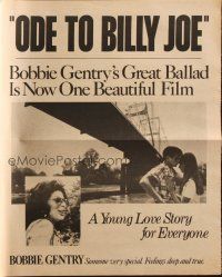 7y425 ODE TO BILLY JOE promo brochure '76 Robby Benson & O'Connor, based on Bobbie Gentry song!