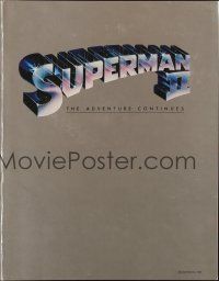 7y438 SUPERMAN II promo brochure '81 Christopher Reeve as the famous comic book super hero!