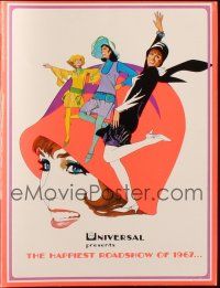 7y479 THOROUGHLY MODERN MILLIE trade ad '67 Bob Peak art of singing & dancing Julie Andrews!