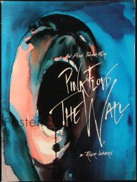 7y443 WALL promo brochure '82 Pink Floyd, Roger Waters, classic rock & roll art by Gerald Scarfe!