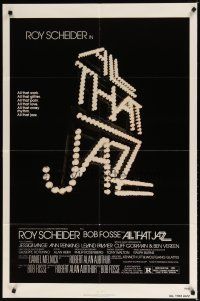 7z020 ALL THAT JAZZ 1sh '79 Roy Scheider & Jessica Lange star in Bob Fosse musical!